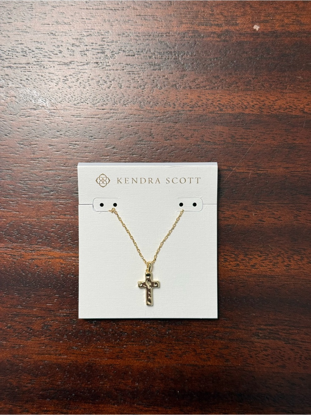 Kendra Scott Gold Cross Necklace with Delicate Chain